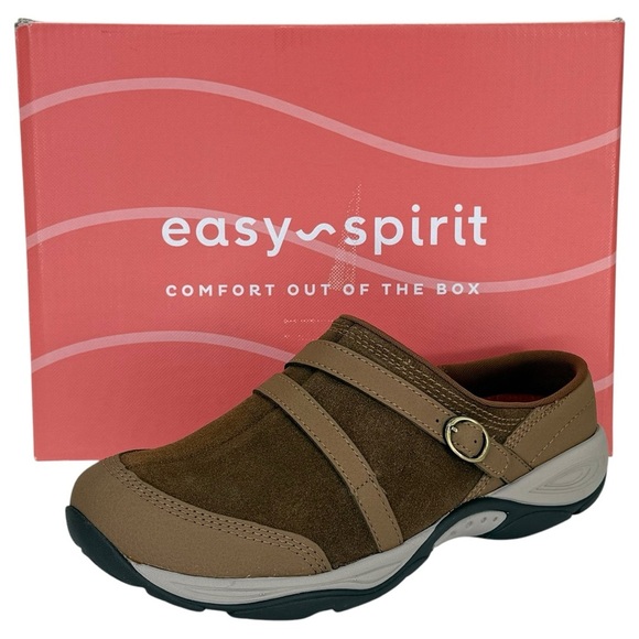 Easy Spirit Equinox Light Brown Leather Womens Mules Size 8M - Picture 10 of 12